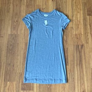 BNWT LOFT LOU & GREY gray shirt sleeve dress